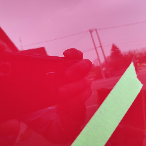 Rayures effacées grâce au polish carrosserie