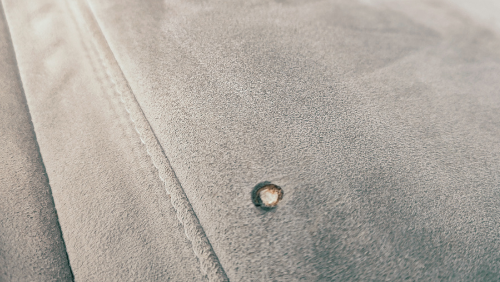 réparation trou de cigarette tissu alcantara